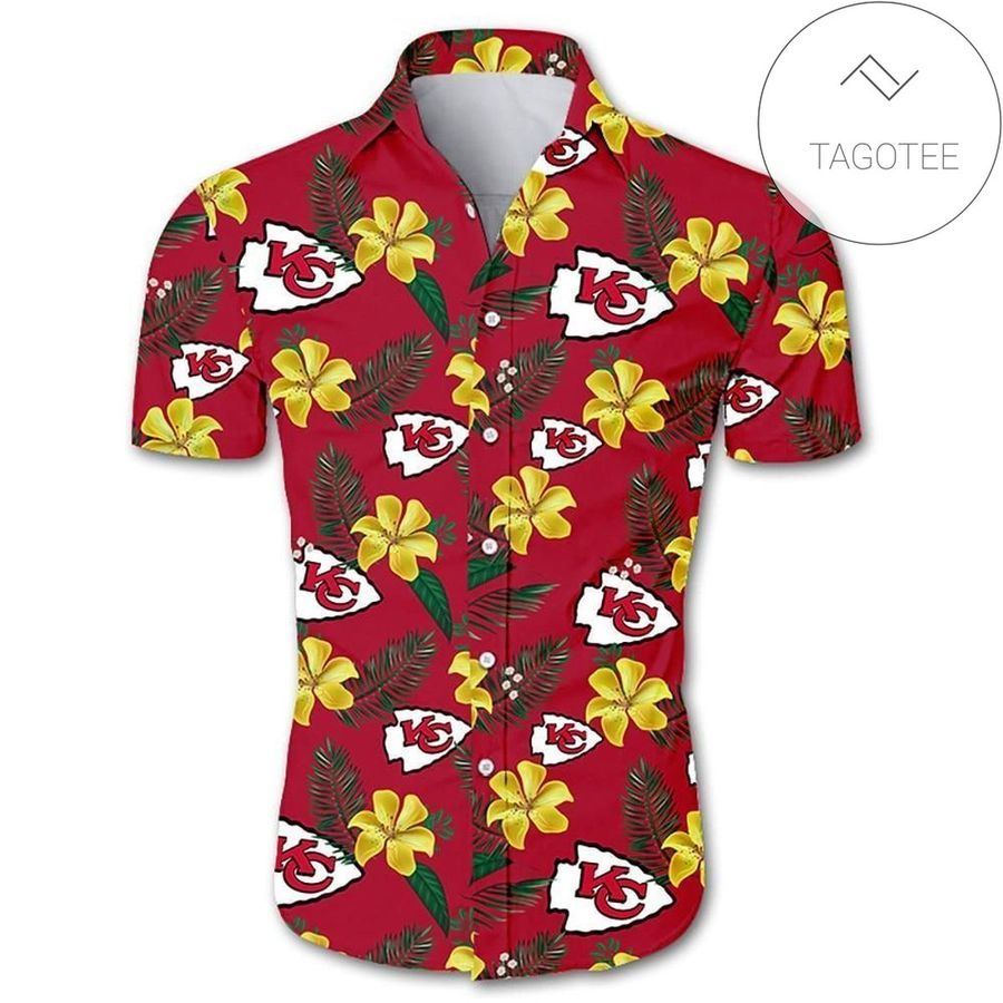 Kansas City Chiefs Tropical Flower Authentic Hawaiian Shirt 2022