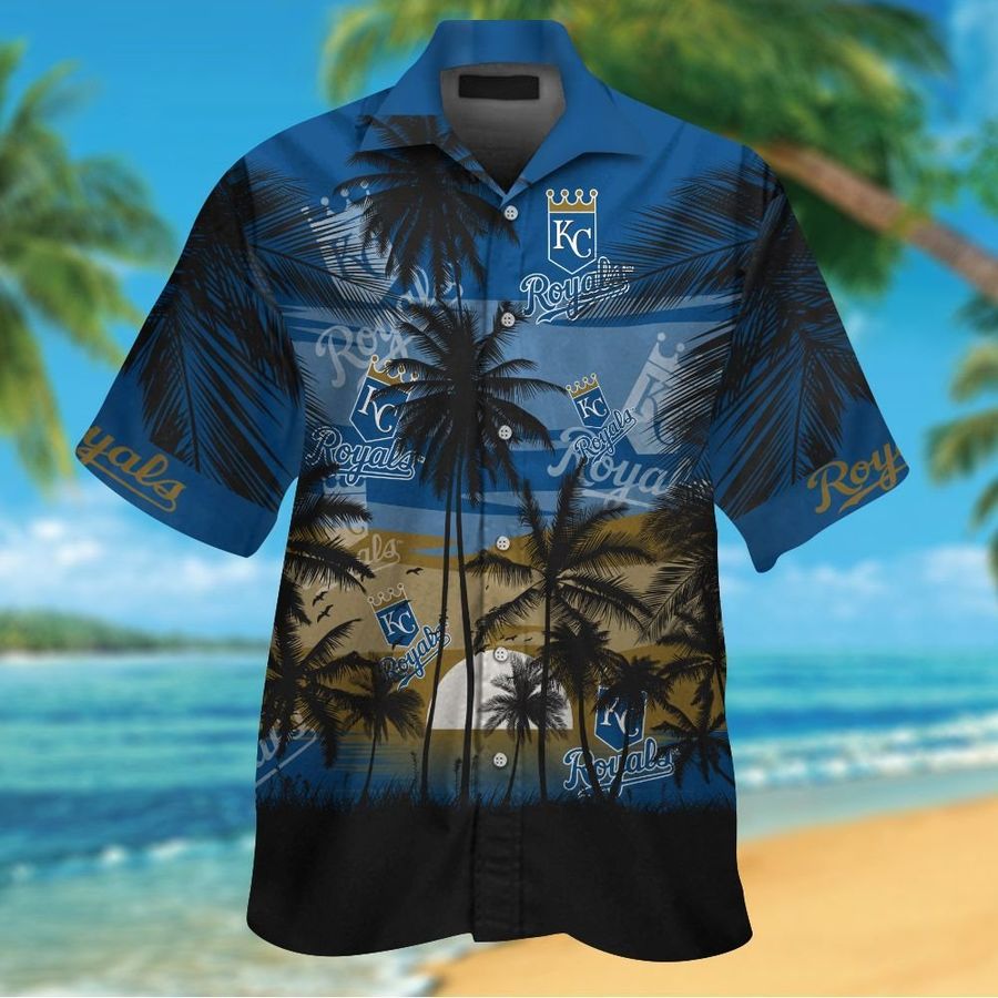 Kansas City Royals Short Sleeve Button Up Tropical Aloha Hawaiian Shirts For Men Women Shirt