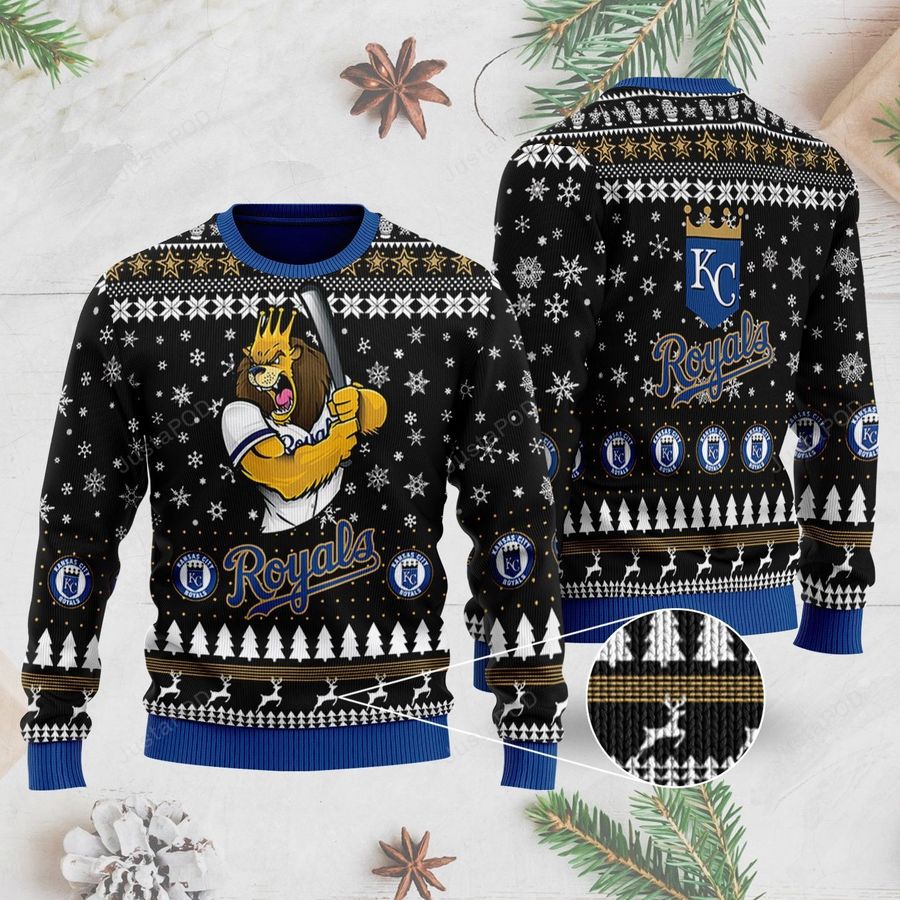 Kansas City Royals Ugly Sweater Ugly Sweater Christmas Sweaters Hoodie