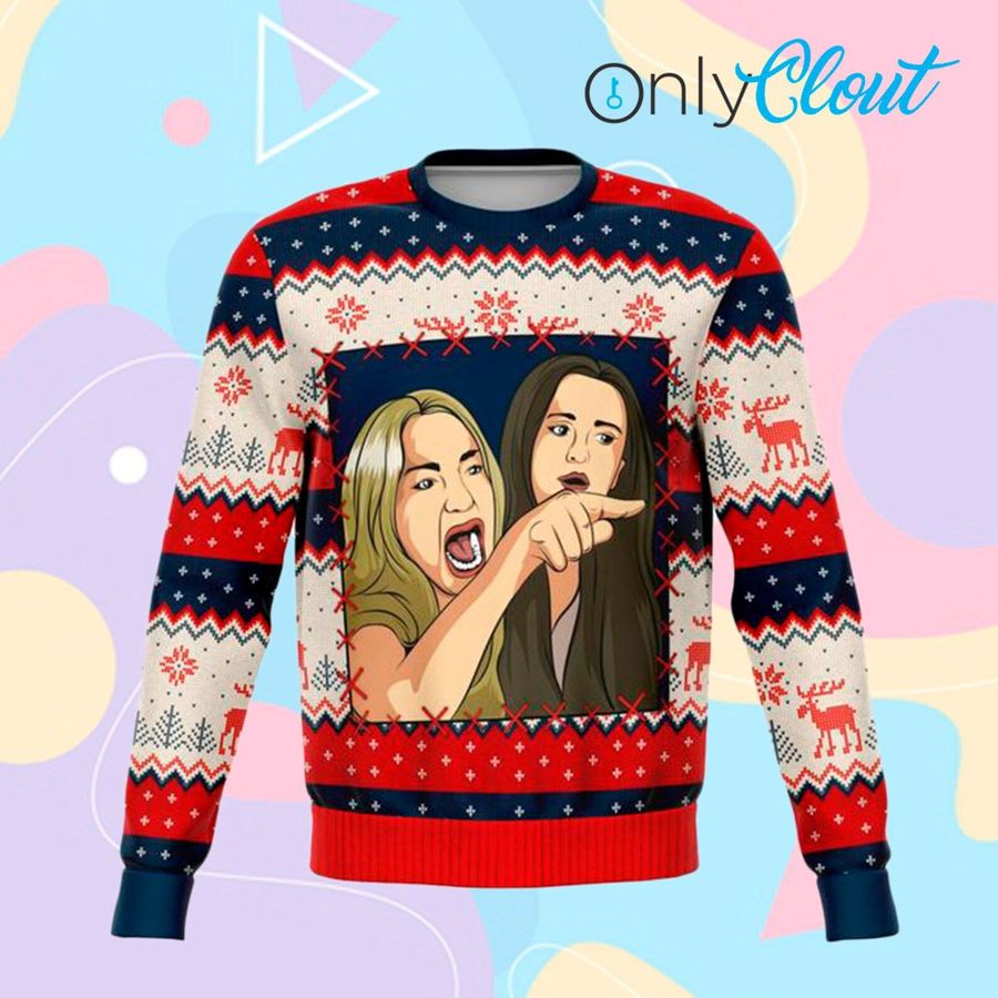 Karen Yelling Funny Ugly Christmas Sweater Ugly Sweater Christmas Sweaters