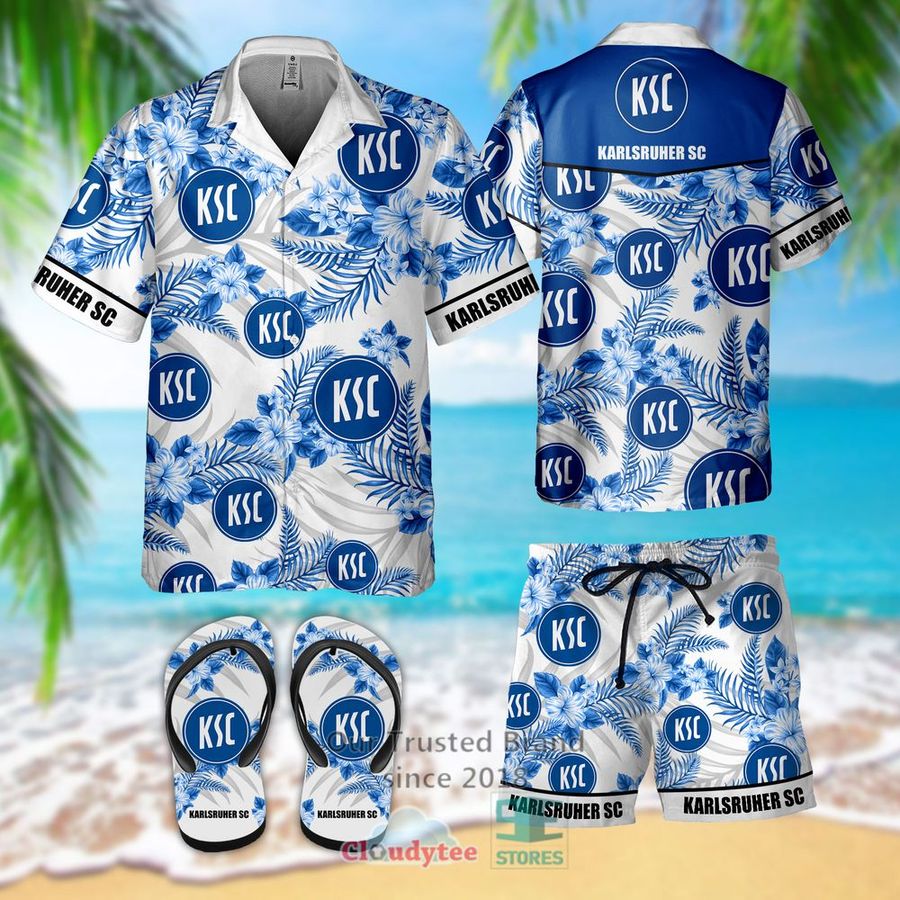 Karlsruher SC Hawaiian Shirt, Short, Flip-Flops – LIMITED EDITION