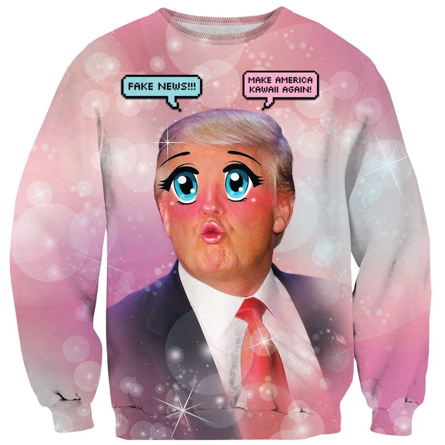 Kawaii Trump Ugly Sweater Ugly Sweater Christmas Sweaters Hoodie Sweater