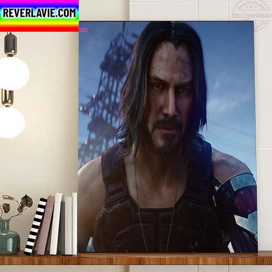 Keanu Reeves As Johnny Silverhand In Cyberpunk2077 Called Phantom Liberty Home Decor Poster Canvas Poster