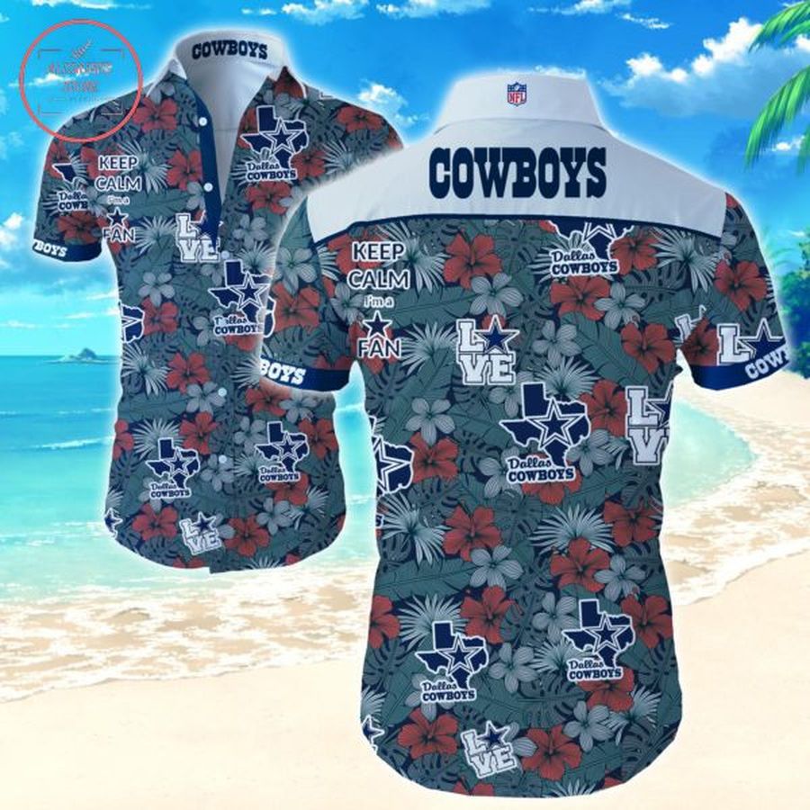 Keep Calm Im A Dallas Cowboy Hawaiian Shirts