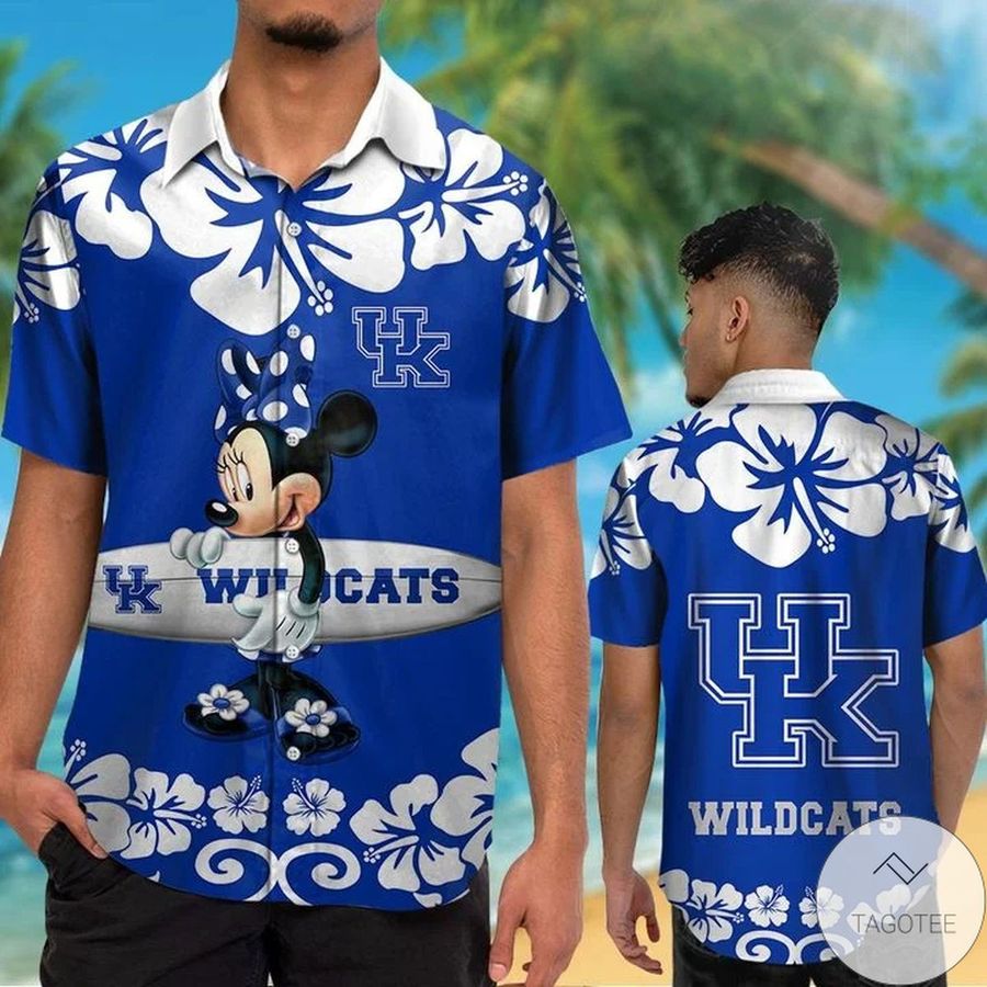 Kentucky Wildcats 038; Minnie Mouse Hawaiian Shirt