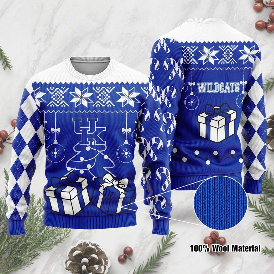 Kentucky Wildcats Funny Ugly Christmas Sweater Ugly Sweater Christmas Sweaters