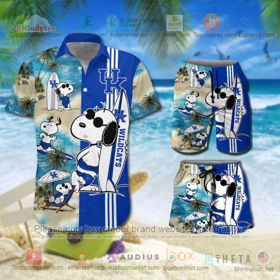 Kentucky Wildcats Snoopy NCAA Hawaiian Shirt, Short – LIMITED EDITION