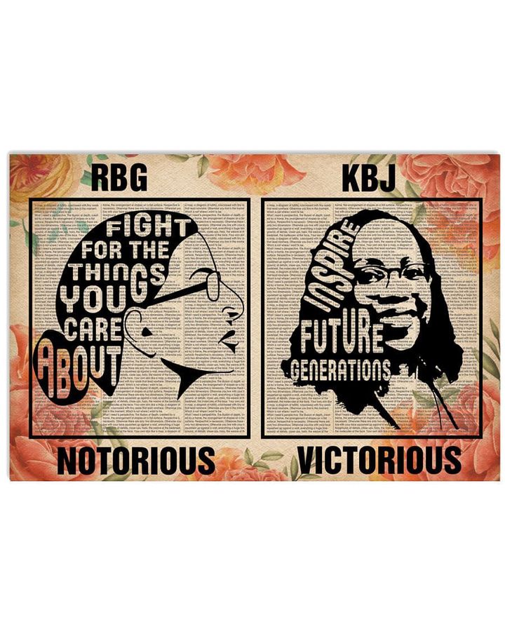 Ketanji Brown Jackson, Ruth Bader Ginsburg, RBG Notorious, KBJ Victorious Poster