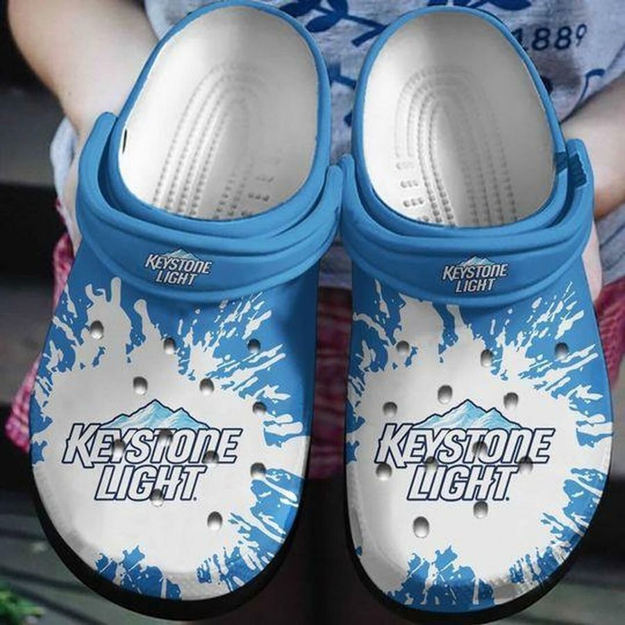 Keystone Light Personalized 10 Gift For Lover Rubber Crocs Crocband Clogs, Comfy Footwear