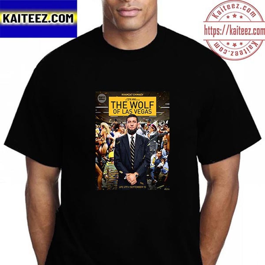 Khamzat Chimaev Is The Wolf Of Las Vegas In UFC 279 Vintage T-Shirt