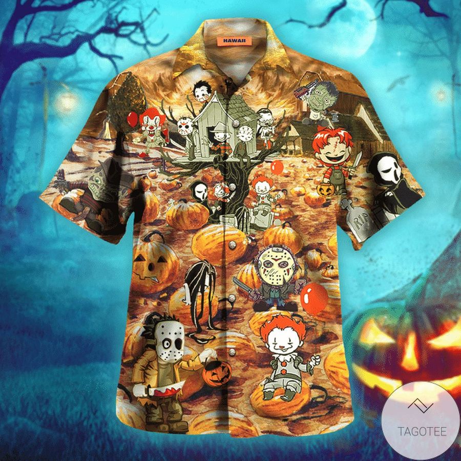 Killing By The Pumpkin Patch Halloween Hawaiian Shirt