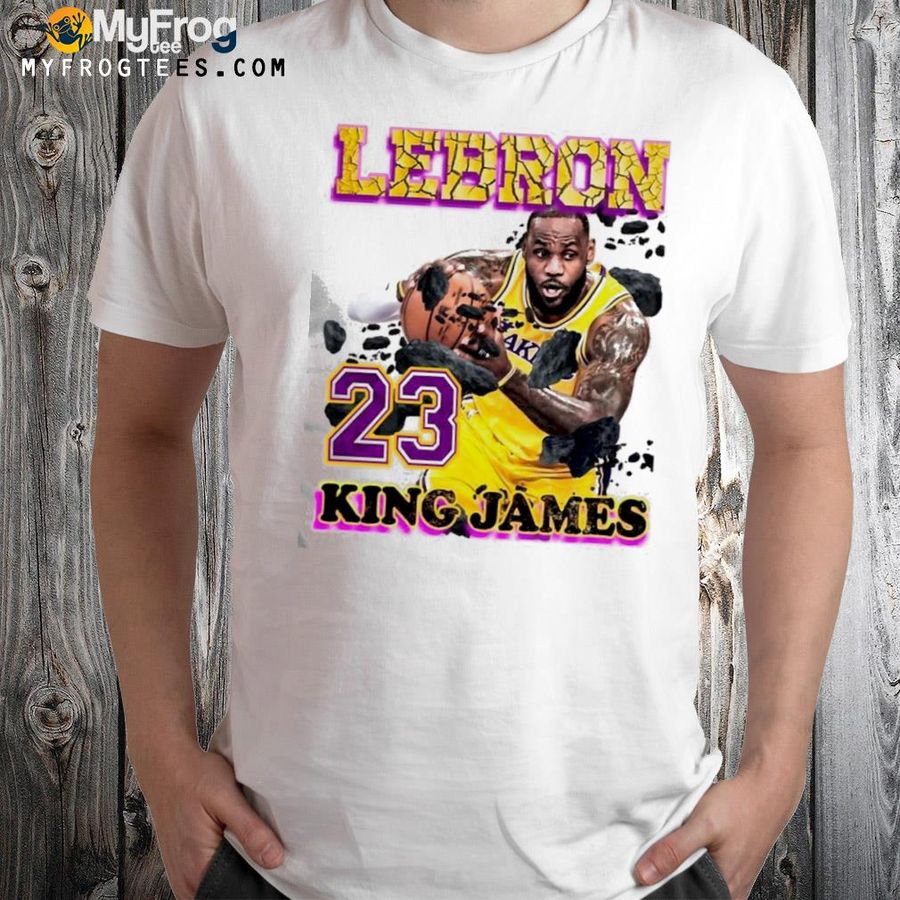 King James Solid Fan Design Lebron James Lakers Shirt