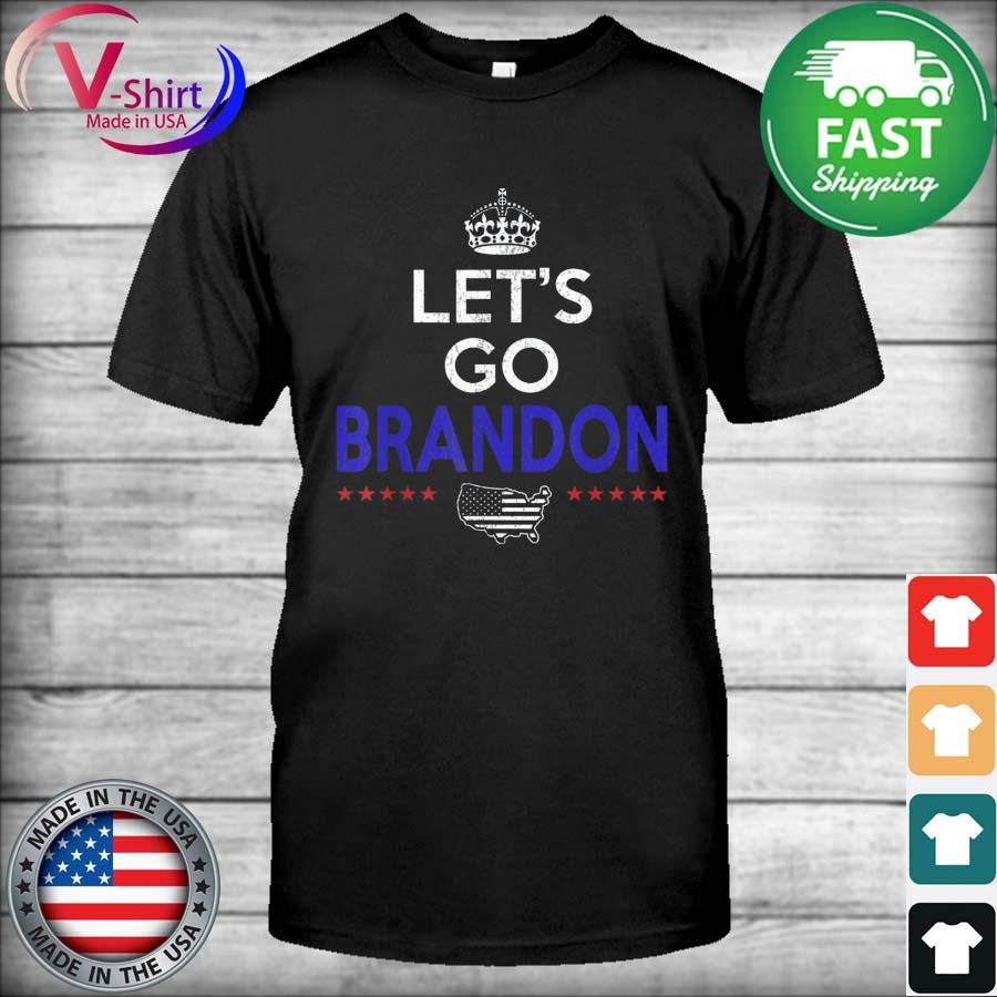 King Let’s Go Brandon FJB Conservative USA Flag T-Shirt