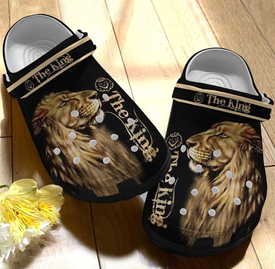 King Lion Personalized Clog Custom Crocs Comfortablefashion Style Comfortable For Women Men Kid Print 3D