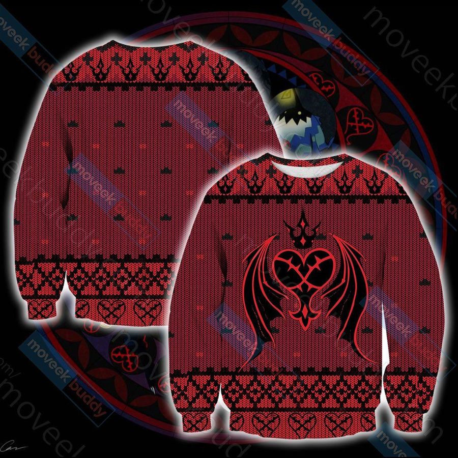 Kingdom Hearts Heartless Symbol Ugly Christmas Sweater All Over Print
