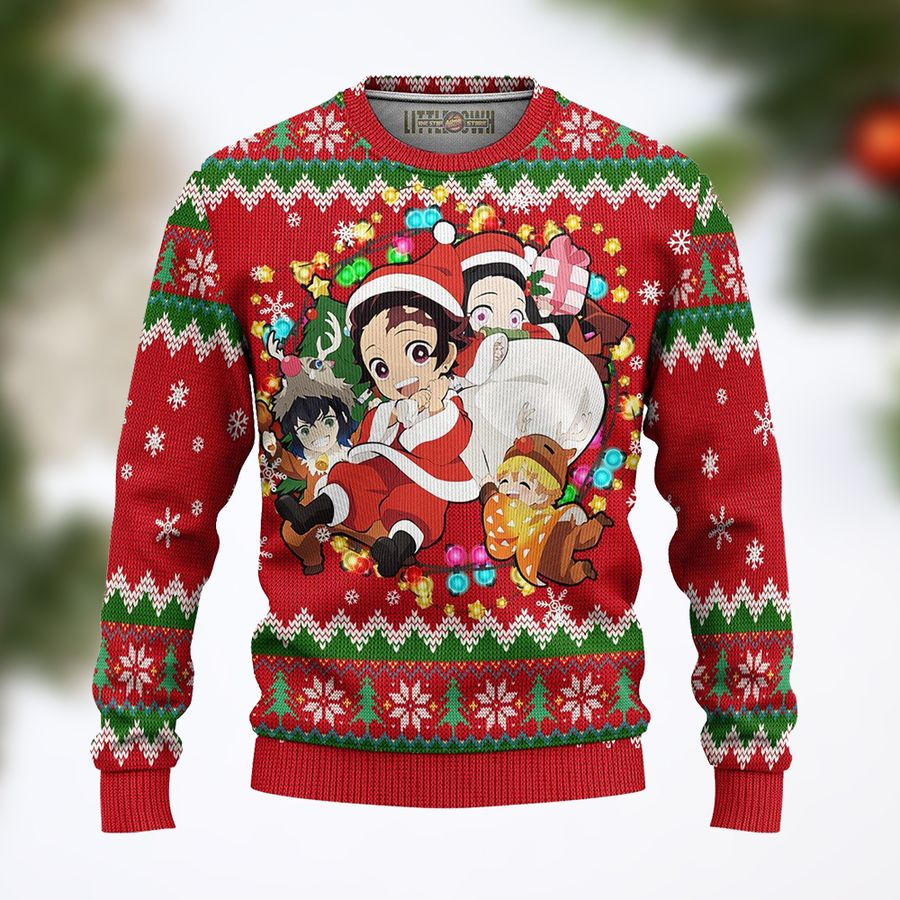 KNY Anime Red Ugly Sweater