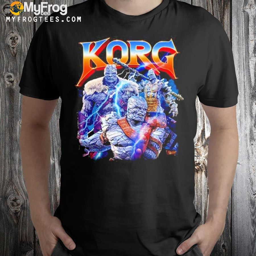 Korg Marvel portrait Thor love and thunder shirt