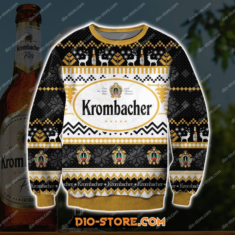 Krombacher Ugly Christmas Sweater All Over Print Sweatshirt Ugly Sweater