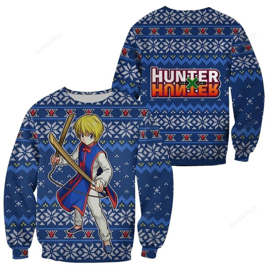 Kurapika Hunter X Hunter Anime Ugly Christmas Sweater All Over