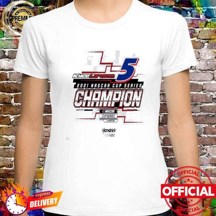 Kyle Larson Hendrick Motorsports Team Collection 2021 NASCAR Cup Series Champion Final Lap Shirt