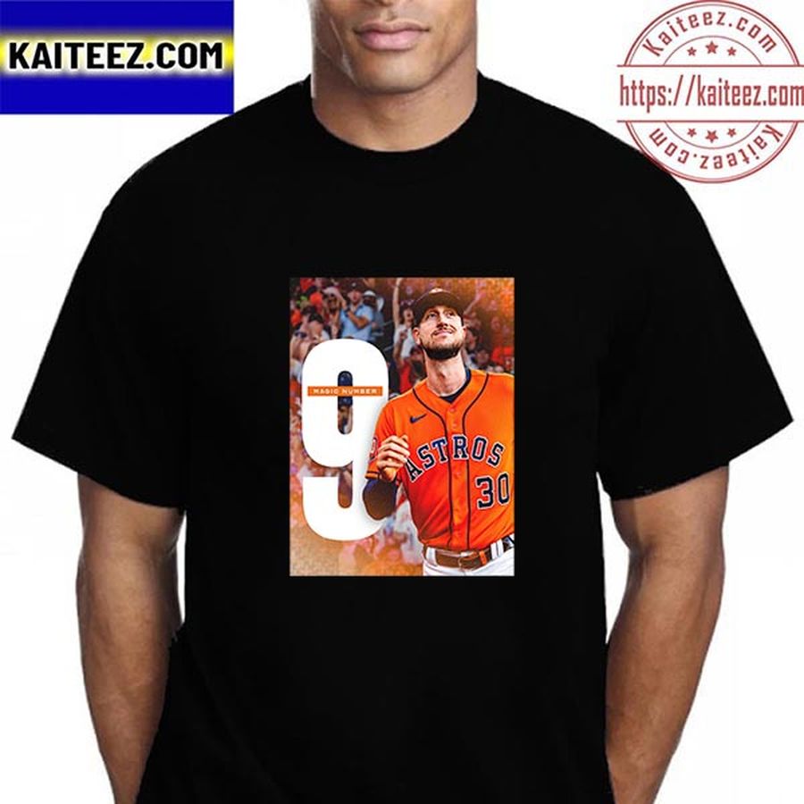 Kyle Tucker 9 Magic Number In Houston Astros Vintage T-Shirt