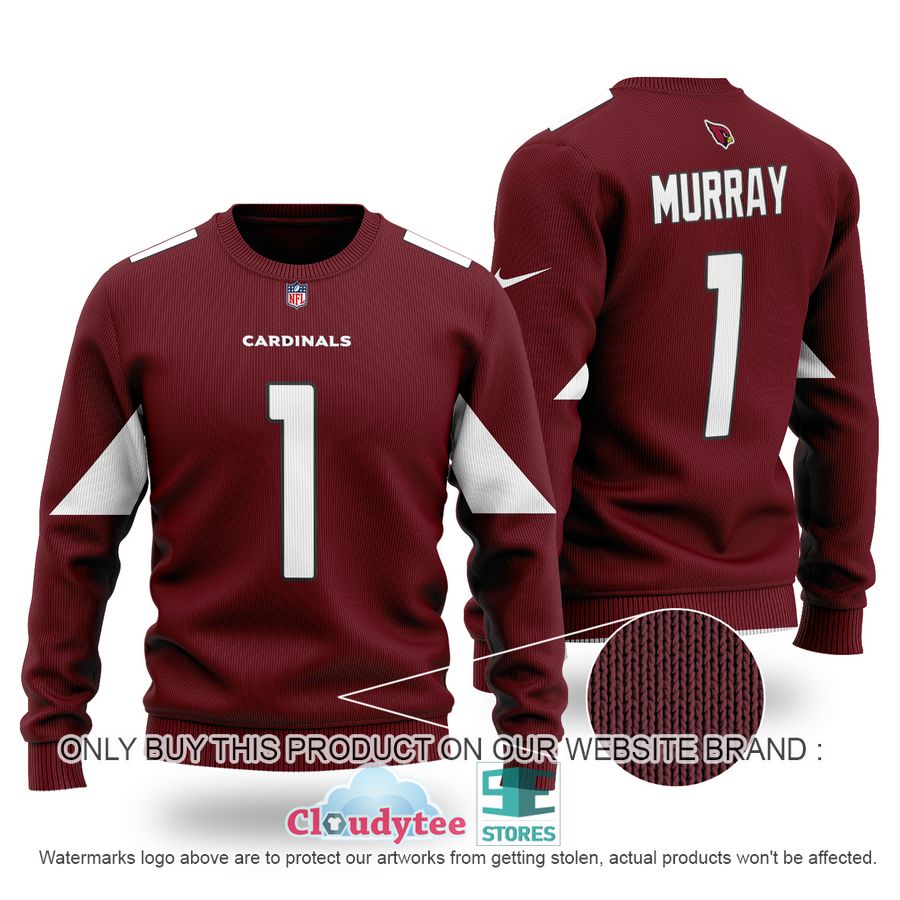 Kyler Murray 1 Arizona Cardinals dark red Ugly Sweater – LIMITED EDITION