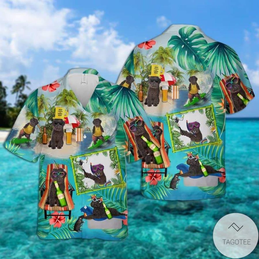Labradoodle Surfing Hawaiian Shirt