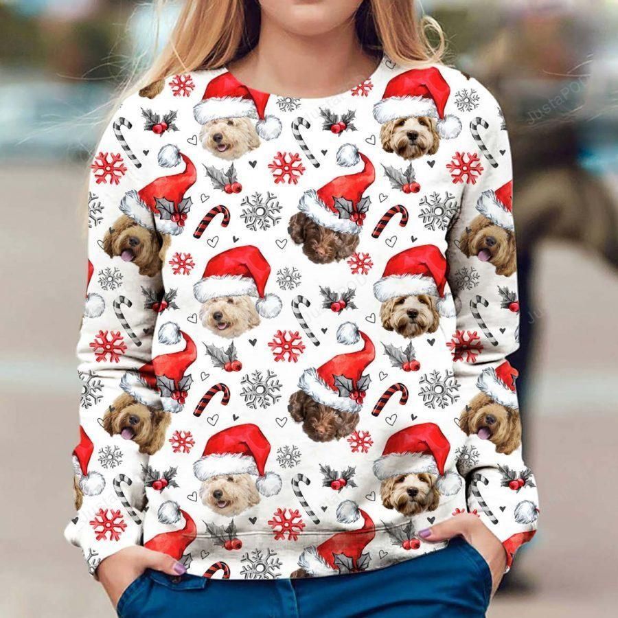 Labradoodle Xmas Decor Ugly Christmas Sweater All Over Print Sweatshirt