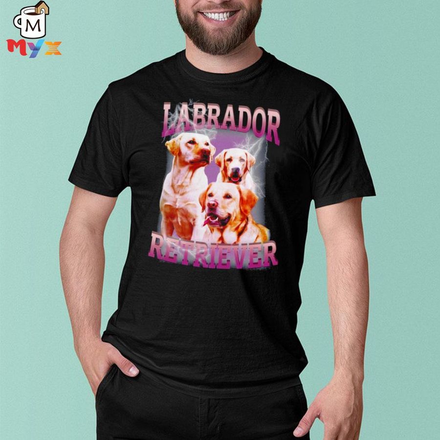 Labrador retriever dog retro illustration shirt