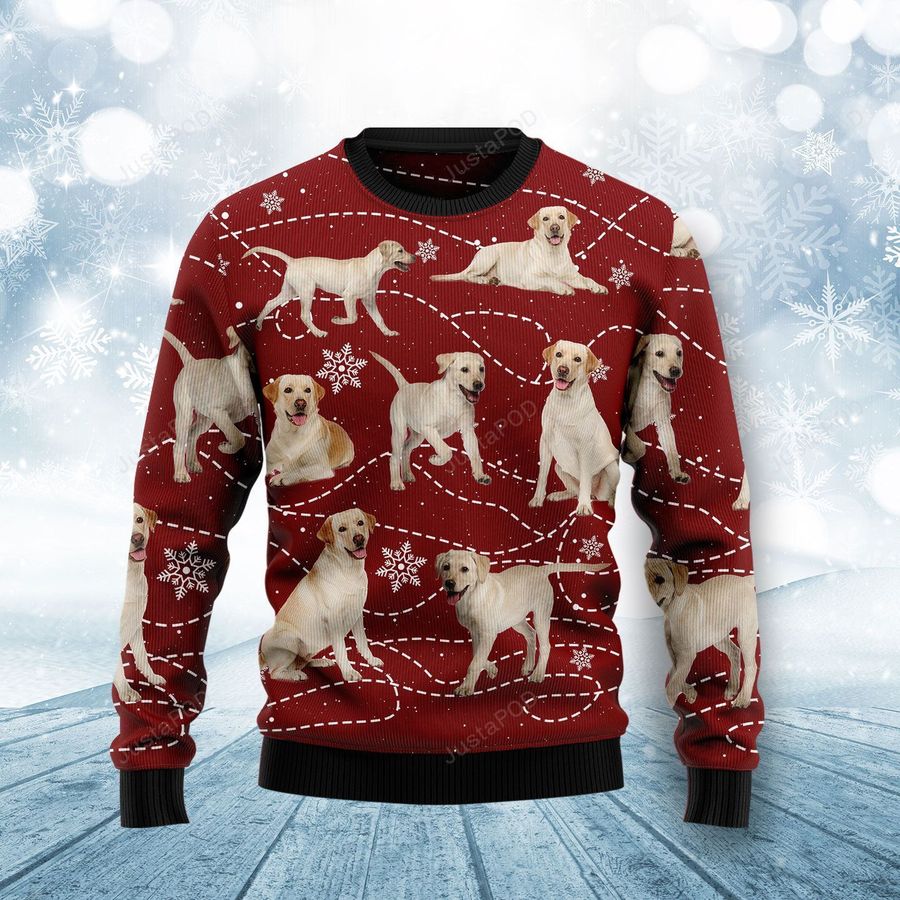 Labrador Retriever Ugly Christmas Sweater All Over Print Sweatshirt Ugly