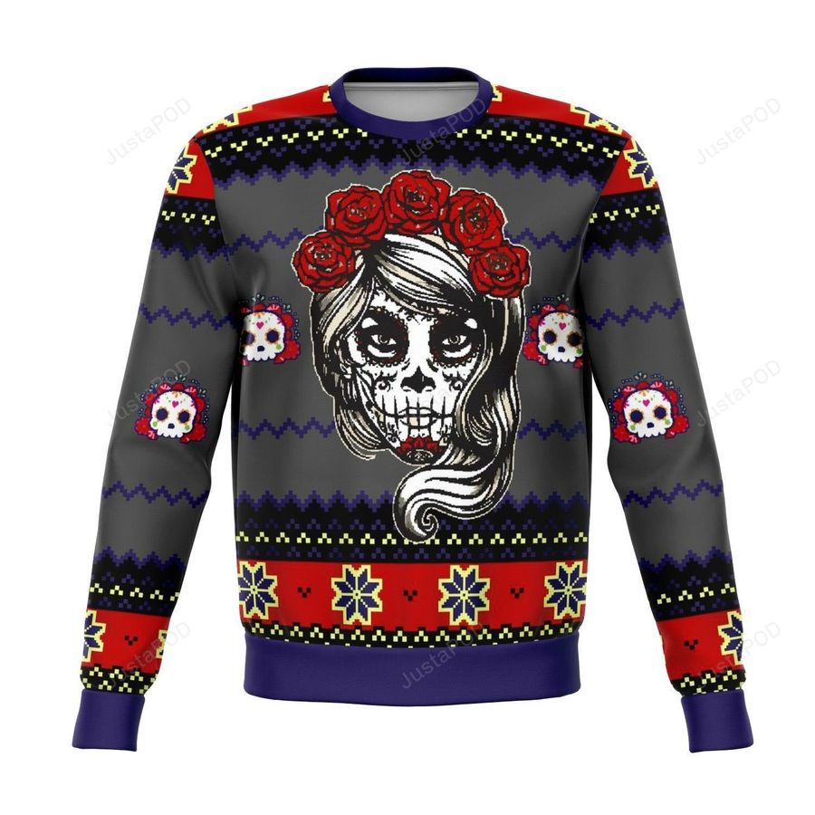 Lady Dead Day Ugly Christmas Sweater, Ugly Sweater, Christmas Sweaters, Hoodie, Sweater