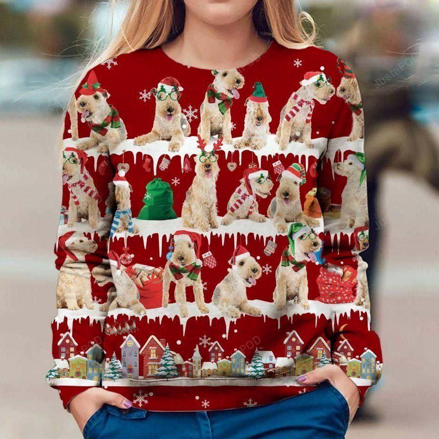 Lakeland Terrier Ugly Christmas Sweater All Over Print Sweatshirt Ugly