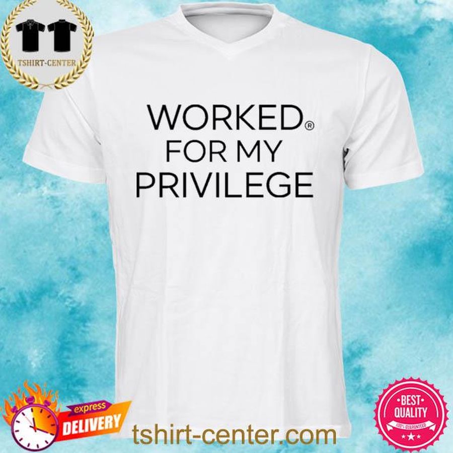 Larry Elder Wearing Worked For My Privilege Shirt