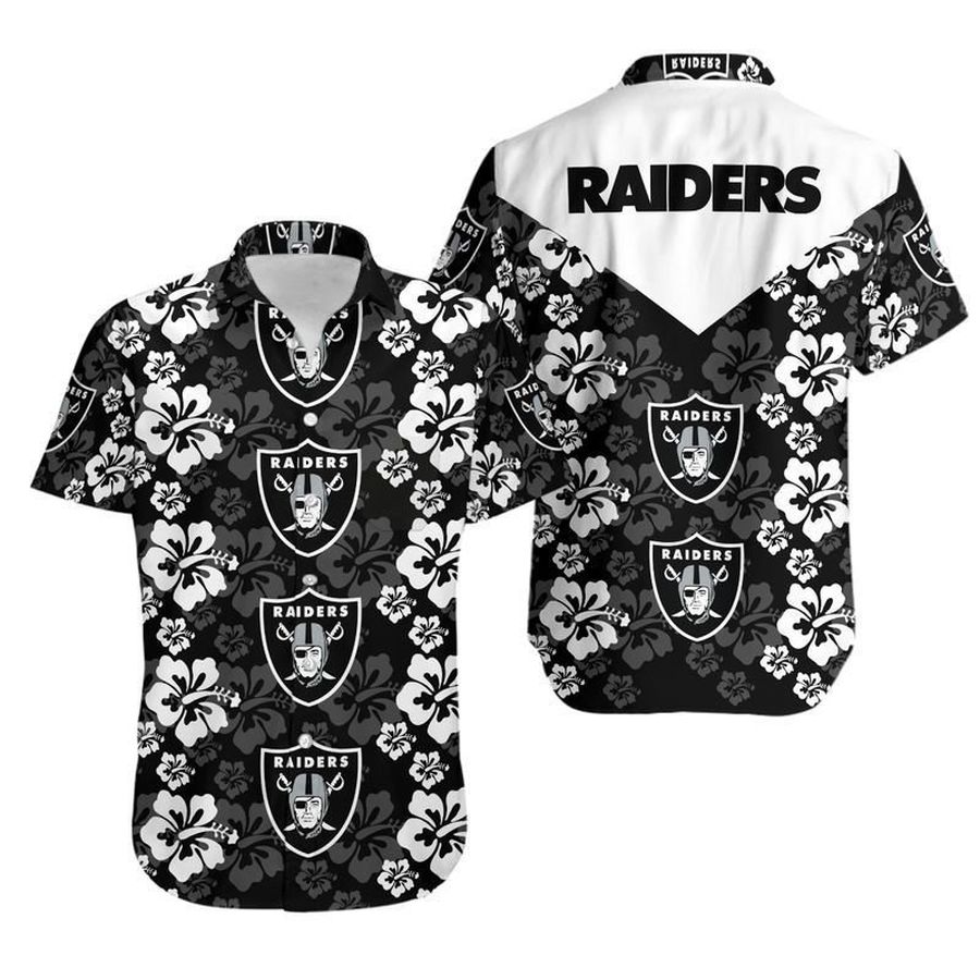 Las Vegas Raiders Flowers Hawaii Shirt And Shorts Summer Collection H9