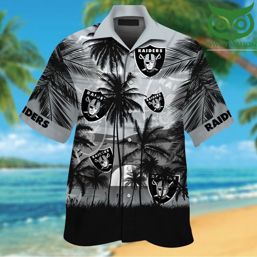 Las Vegas Raiders Tropical Hawaiian Shirt
