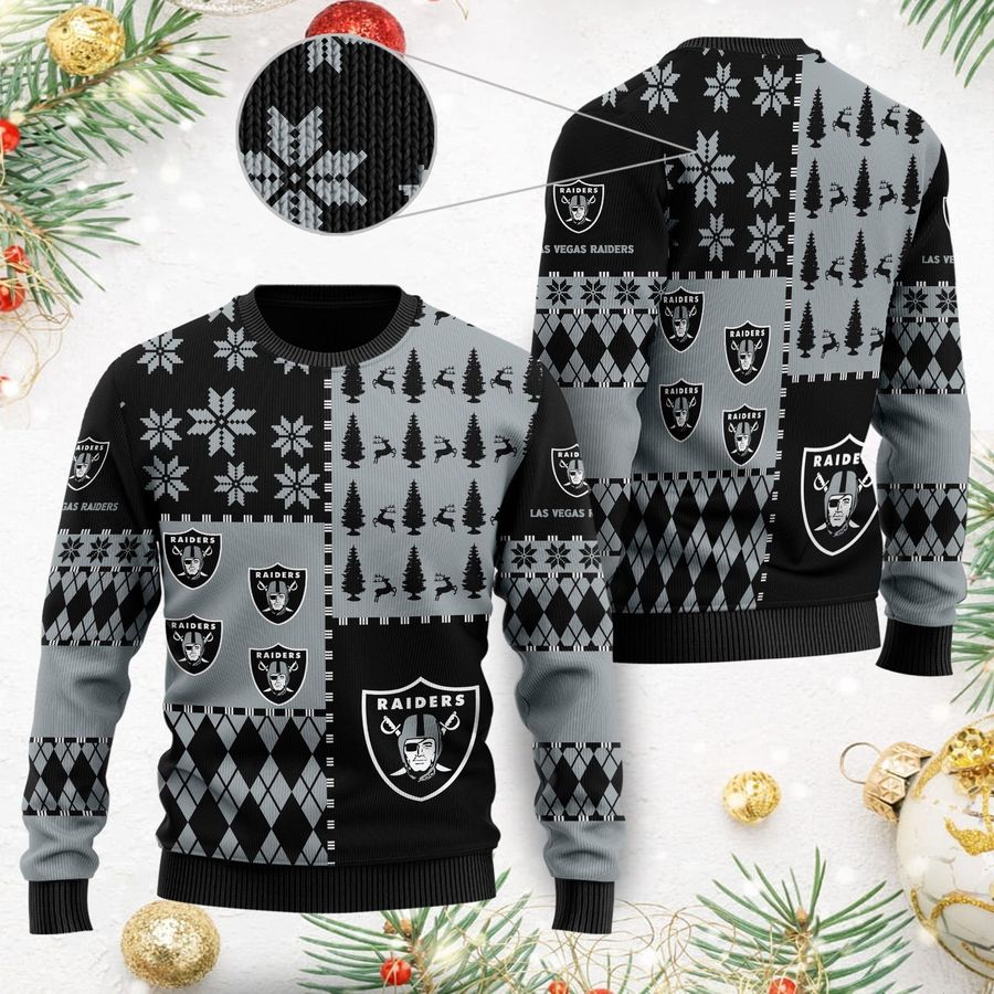 Las Vegas Raiders Ugly Christmas Sweaters Best Christmas Gift For