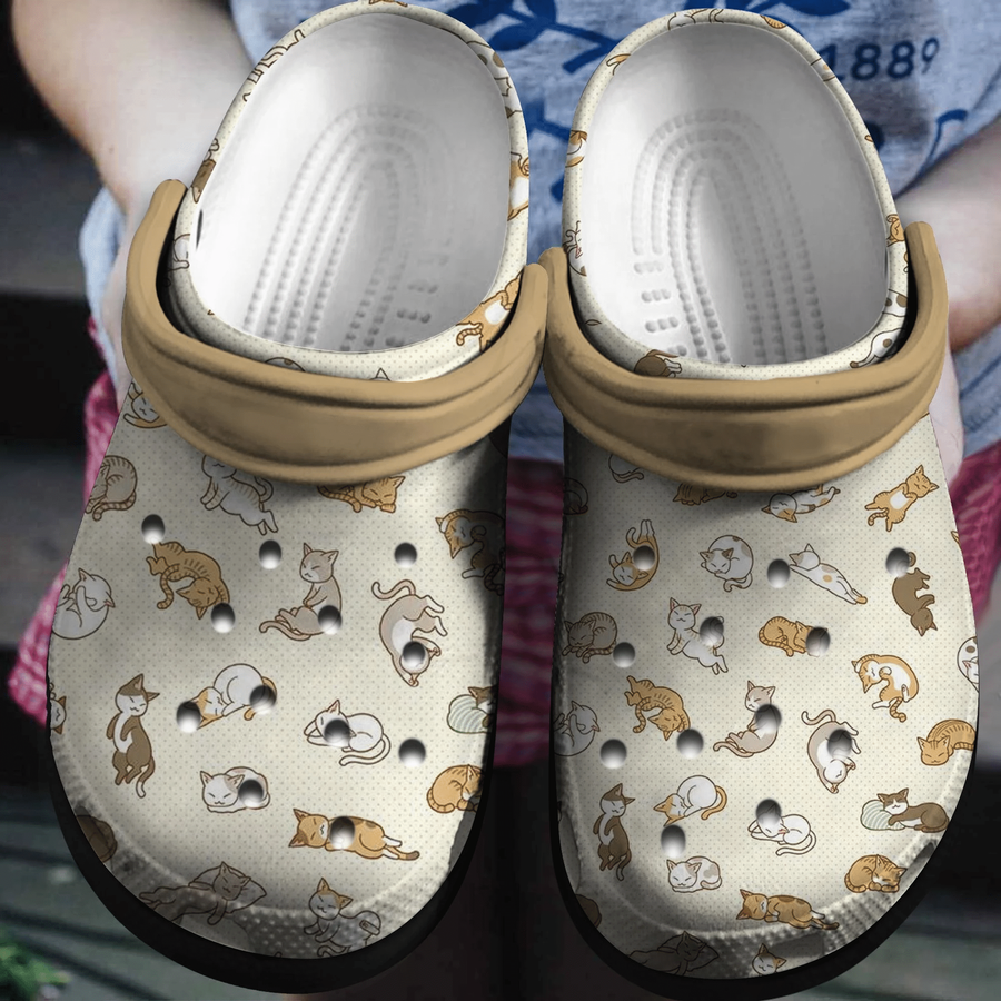 Lazy Cats Crocs Shoes - Cute Animal Crocs Crocbland Clog Birthday Gift For Woman Man Boy Girl.png