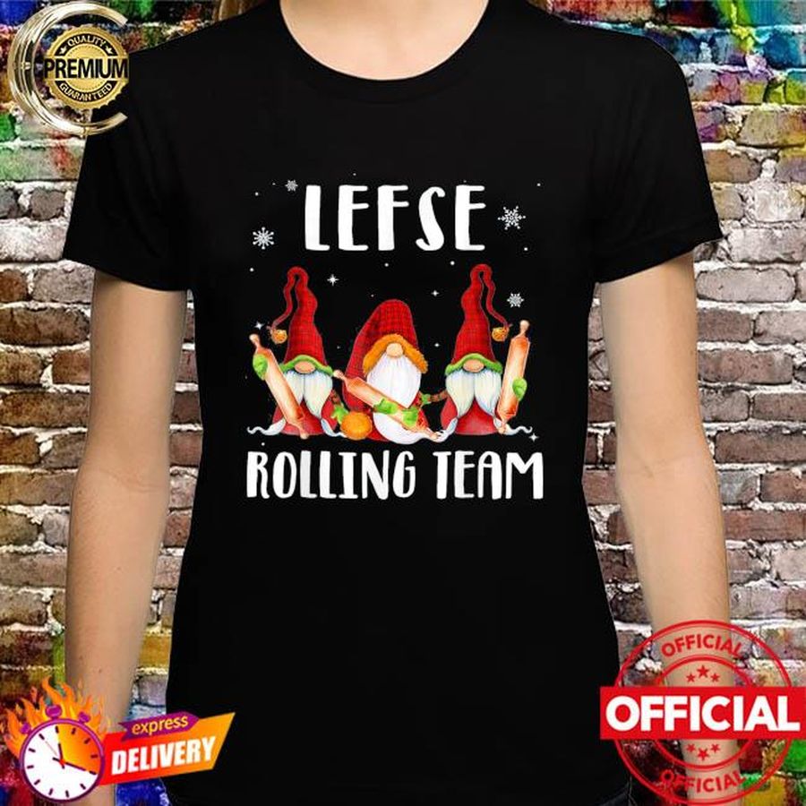 Lefse Rolling Team Gnomes Christmas Xmas Plaid Shirt
