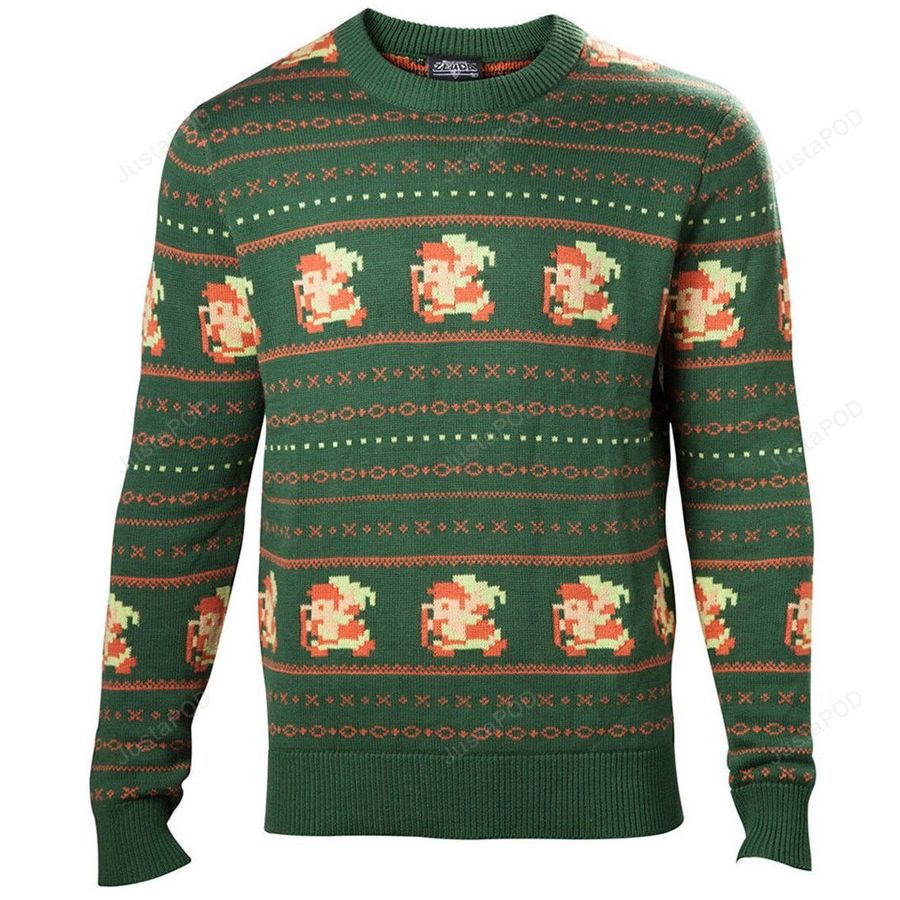 Legend of Zelda 8-Bit Knitted Ugly Sweater Ugly Sweater Christmas