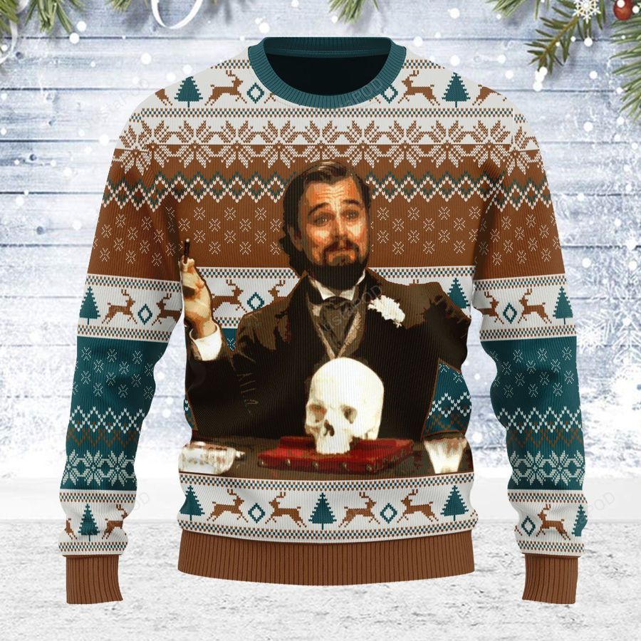 Leo DiCaprio Django Unchained Ugly Christmas Sweater, All Over Print Sweatshirt, Ugly Sweater, Christmas Sweaters, Hoodie, Sweater