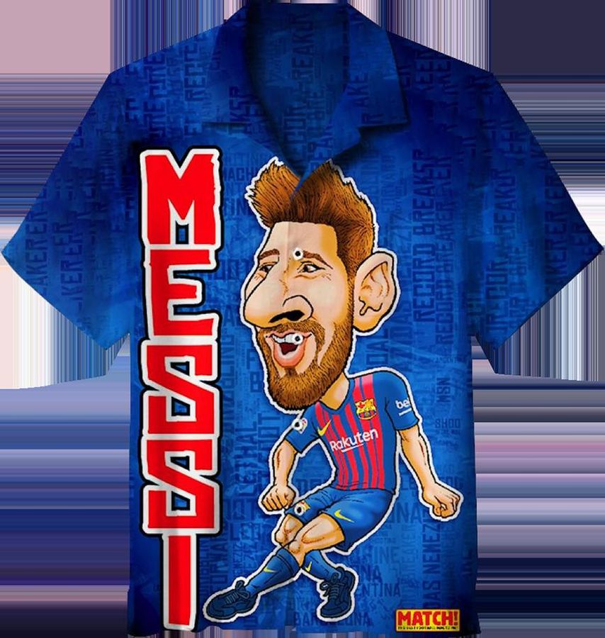 Leo Messi The Goat Hawaiian Shirt