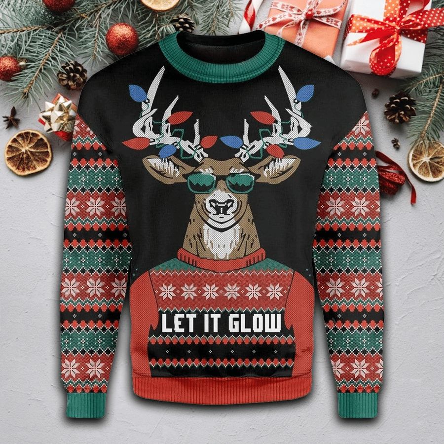 Let It Glow Ugly Christmas Sweater - 1198
