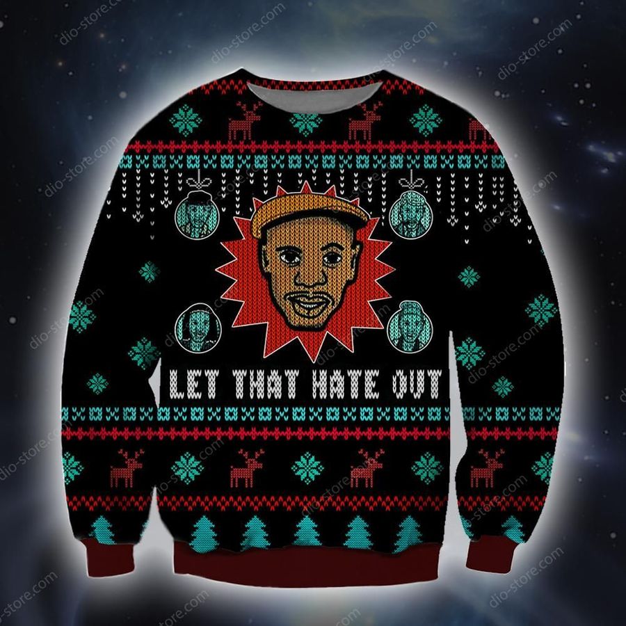 Let That Hate Out Knitting Pattern For Unisex Ugly Christmas Sweater, All Over Print Sweatshirt, Ugly Sweater, Christmas Sweaters, Hoodie, Sweater