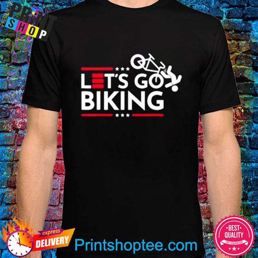 Let's go biking biden falling off bicycle biden shirt