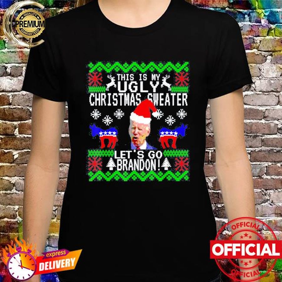 Let’s Go Branden Brandon Ugly Christmas Anti Joe Biden Funny TShirt