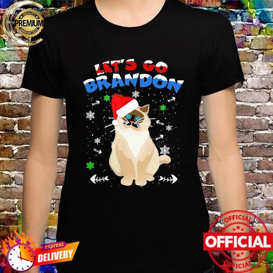 Let’s Go Brandon Cat Christmas 2021 Shirt