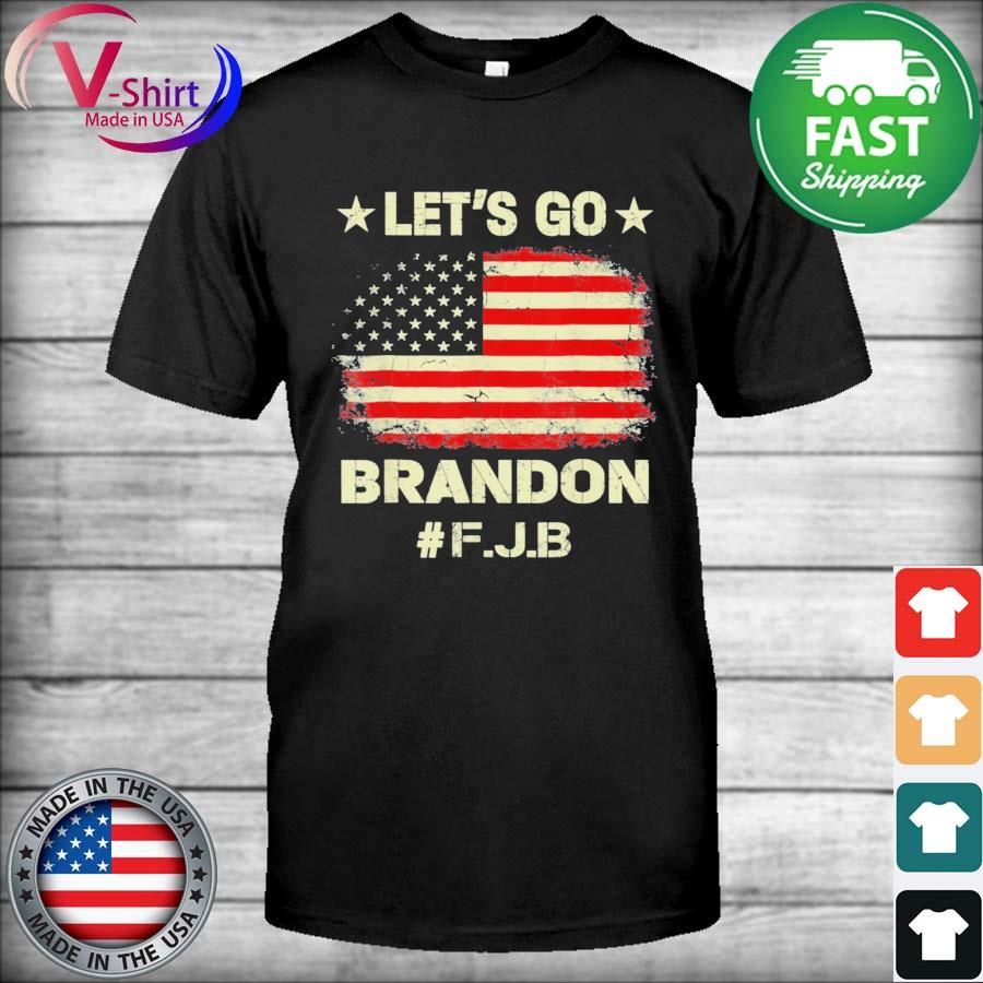 Let’s Go Brandon  FJB Anti Biden American Flag Shirt