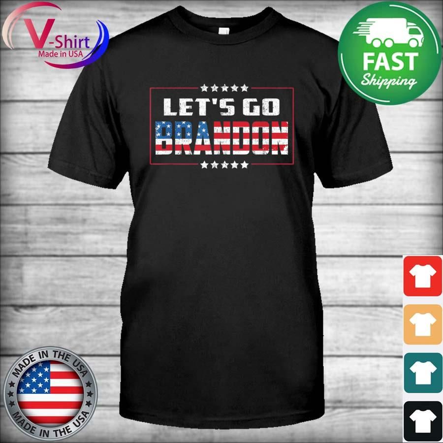Let’s Go Brandon Joe Biden Conservative American Flag T-Shirt