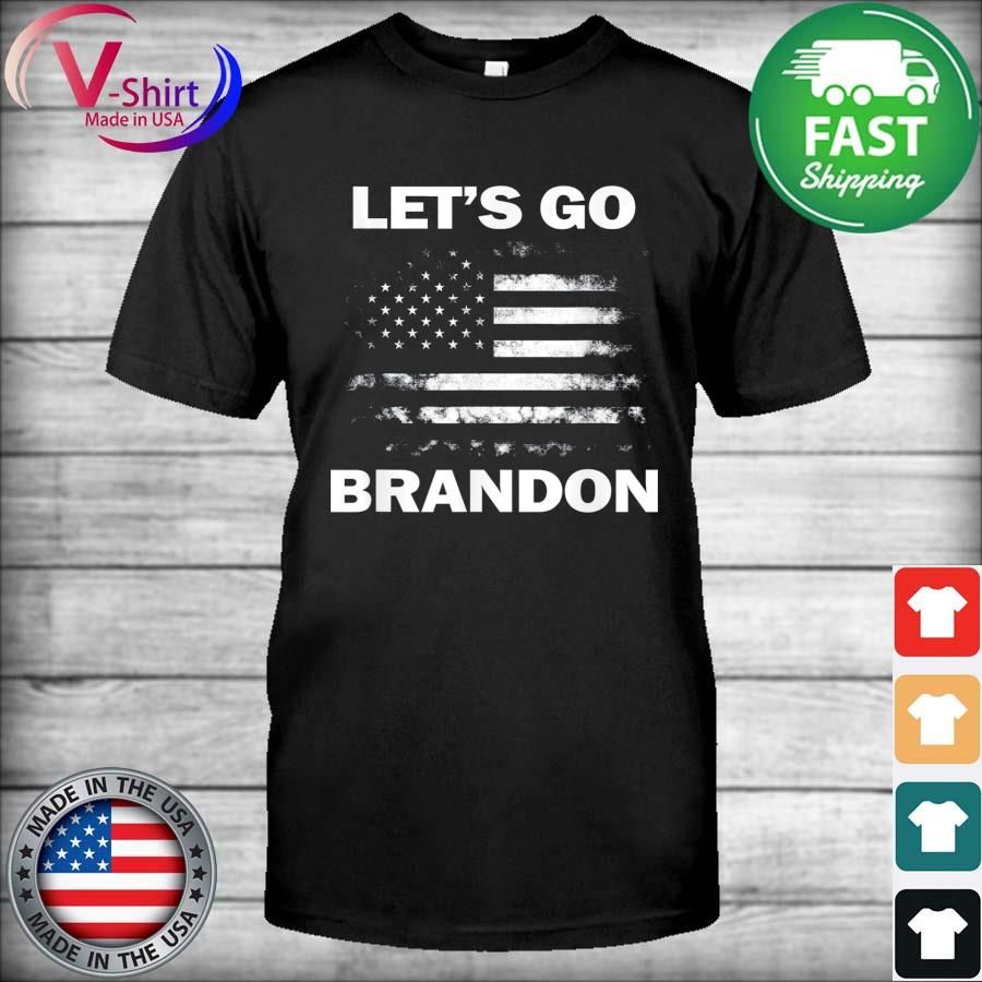 Lets Go Brandon Let’s Go Brandon Vintage USA Flag T-Shirt