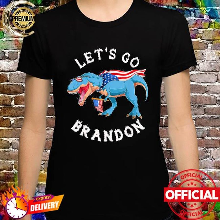 Let’s go Brandon roaring dinosaur meme shirt